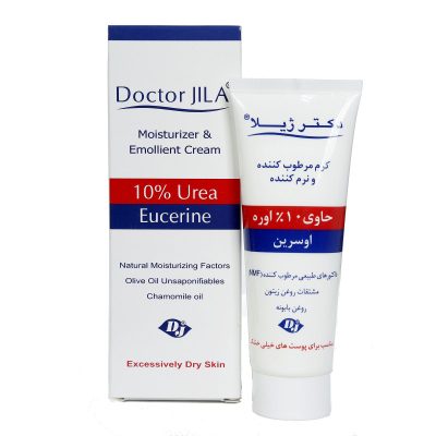 تصویر کرم مرطوب‌کننده و نرم‌کننده دکتر ژیلا حاوی ۱۰٪ اوره و اوسرین برای آبرسانی عمیق، رفع خشکی و زبری پوست و حفظ نرمی و لطافت طولانی‌مدت