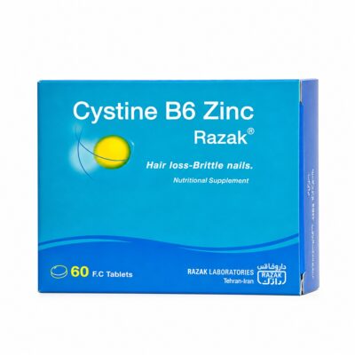 قرص سیستین B6 زینک رازک بسته 60 عددی