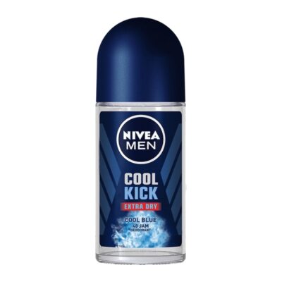 تصویر مام رول مردانه نیوآ Nivea مدل Cool Kick Cool Blue حجم ۵۰ میلی‌لیتر با رایحه خنک و فرمول محافظت‌کننده برای طراوت و جلوگیری از تعریق و بوی نامطبوع بدن