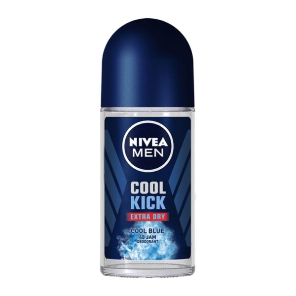 مام رول مردانه نیوآ Nivea مدل Cool Kick Cool Blue حجم ۵۰ میلیلیتر تصویر مام رول مردانه نیوآ Nivea مدل Cool Kick Cool Blue حجم ۵۰ میلیلیتر با رایحه خنک و فرمول محافظتکننده برای طراوت و جلوگیری از تعریق و بوی نامطبوع بدن