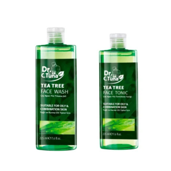600 (14) پکیج ضدجوش(ژل شستشوی صورت تی تری Tea Tree دکتر سی تونا فارماسی ،تونر ضد جوش دکتر سی تونا فارماسی حاوی عصاره درخت چای 225 میلی لیتر) - تصویر 1