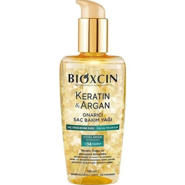 روغن مراقبت مو بیوکسین حاوی کراتین و آرگان Bioxcin Keratin & Argan تصویر روغن مراقبت مو بیوکسین حاوی کراتین و آرگان Bioxcin Keratin & Argan برای ترمیم، نرمی و درخشندگی موهای خشک و آسیبدیده