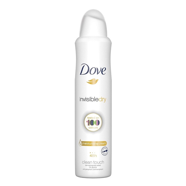 اسپری ضد تعریق داو مدل Invisible Dry حجم ۲۵۰ میلیلیتر تصویر اسپری ضد تعریق داو مدل Invisible Dry حجم ۲۵۰ میلیلیتر با فرمول ضد لکه و رایحه ملایم برای محافظت طولانیمدت و نرمی پوست زیر بغل