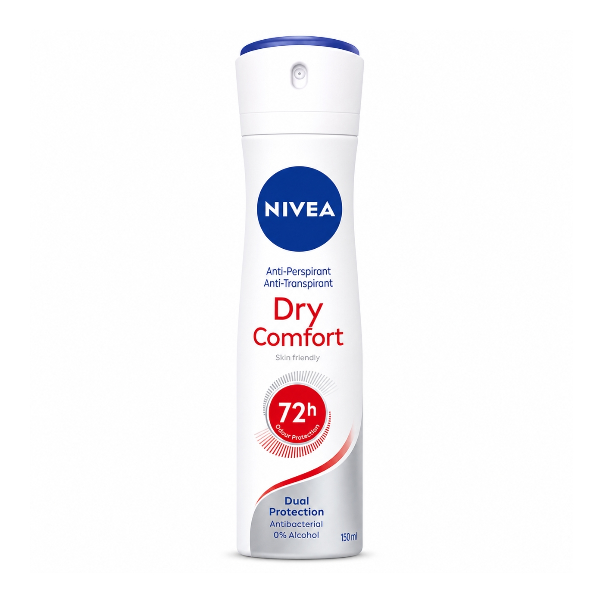 dry-comfort-anti-perspirant-spray-nivea اسپری ضد تعریق زنانه نیوآ مدل dry comfort حجم 150 میلی لیتر - تصویر 1