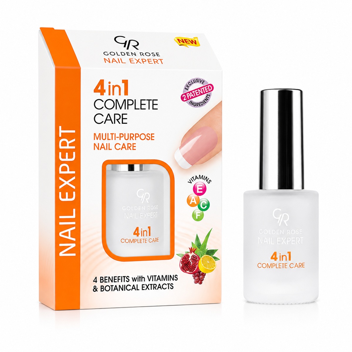 محلول محافظ و تقویت کننده ناخن گلدن رز GOLDENROSE مدل 4in1 Complete Care حجم 11 میل محلول محافظ و تقویت کننده ناخن گلدن رز GOLDENROSE مدل 4in1 Complete Care حجم 11 میل