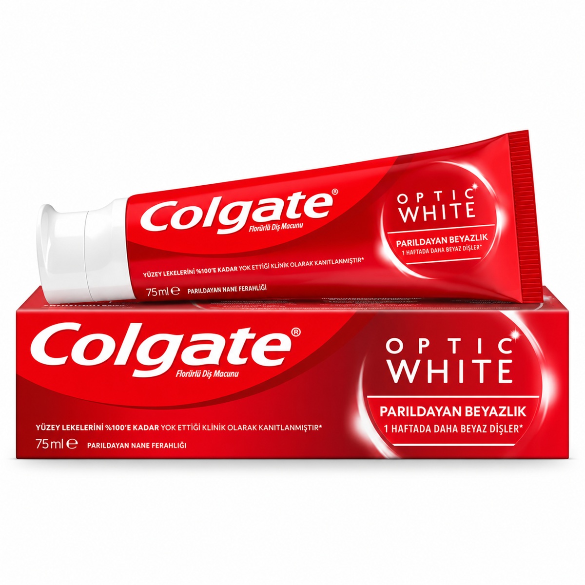 خمیر دندان کولگیت مدل optic white سفید کننده و ضد لک حجم 50 میلی لیتر خمیر دندان کولگیت مدل optic white سفید کننده و ضد لک حجم 50 میلی لیتر