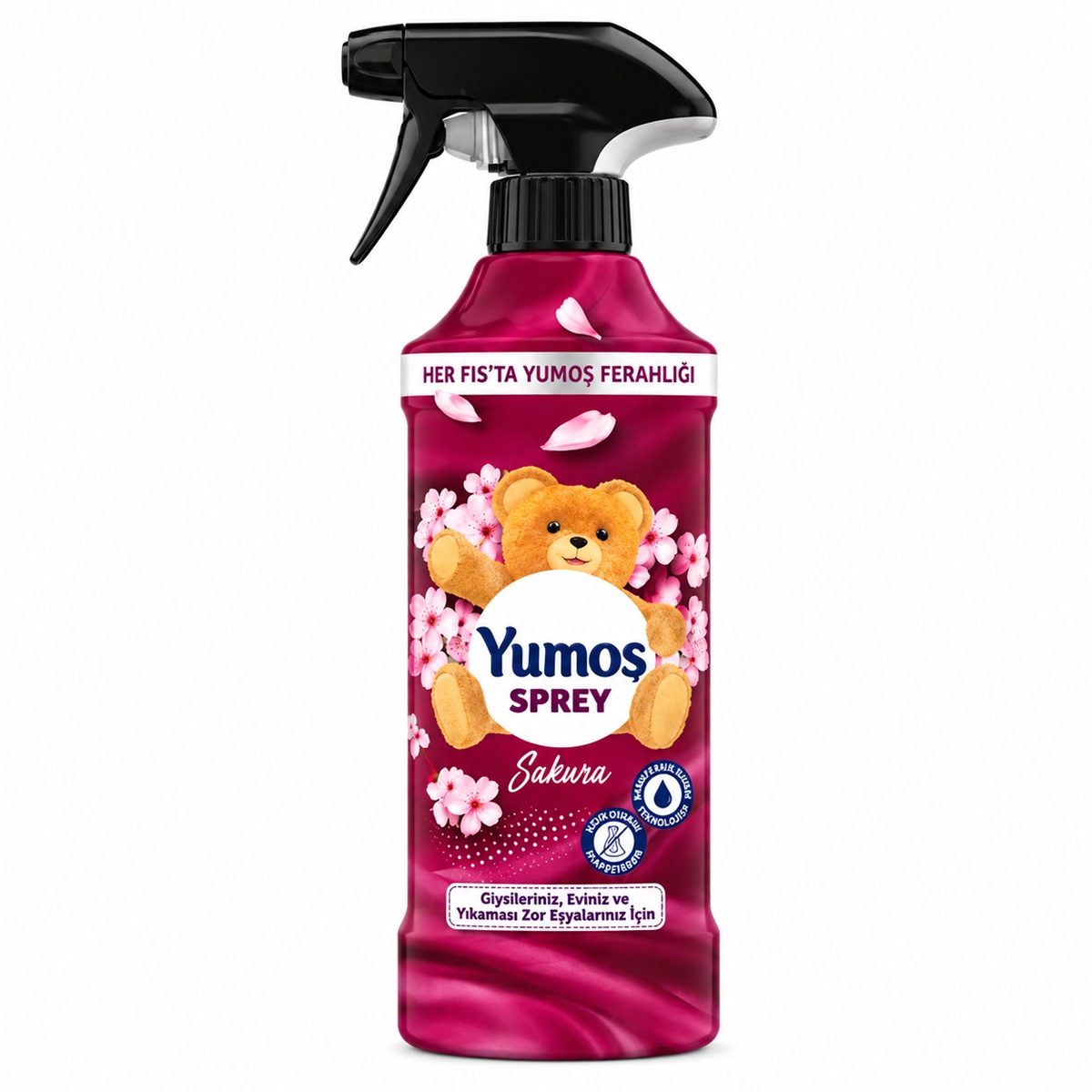 yumos-sakura-blossom-air-freshener-spray اسپری خوشبو کننده هوا یوموش رایحه شکوفه ساکورا حجم 450 میلی لیتر - تصویر 1